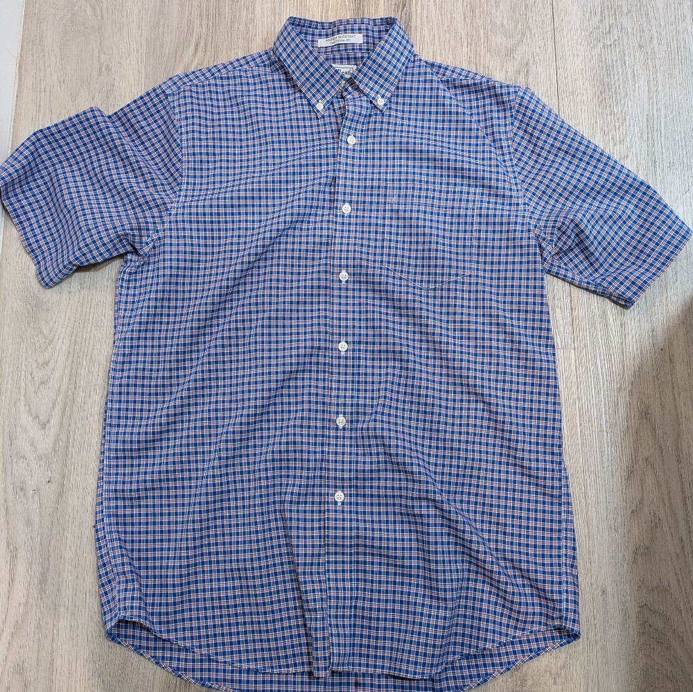 L.L. Bean Wrinkle Resistant Plaid Button Down Shirt - Men's Medium